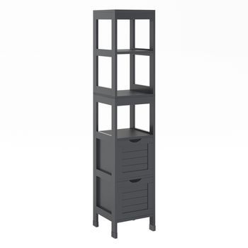 Armario De Baño Vilda 30 X 144 Cm Con 2 Cajones Vicco