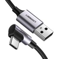 cable usb ugreen 50942 2 m usb a a usb c negro angulo recto