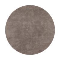 alfombra suave solina taupe 120 cm redondo