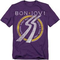bon jovi camiseta slippery when wet para hombre