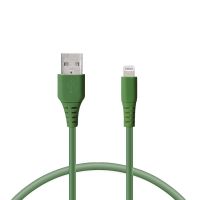 ksix cable carga rapida lightning a usb-a 1m verde