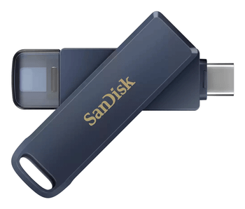 SANDISK PHONE DRIVE USB 128GB FLASHDRIVES METALLIC SKY
