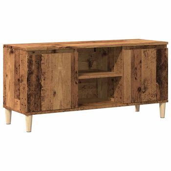 Mueble De Tv Madera Ingeniería Madera Envejecida 102x35x50 Cm Vidaxl