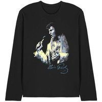 elvis presley camiseta manga larga king para mujer