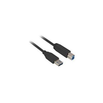Cable USB Sharkoon 2 m USB 3.2 Gen 1 USB-A a USB-B Negro