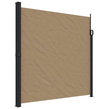 Toldo Lateral | Toldo Exterior | Toldo Parasol Retráctil Gris Taupe 200x600 Cm Cfw800767