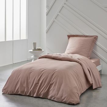 Funda Nórdica Lisa 100% Algodón, Calidad 144 Hilos. Rosado 260x240cm