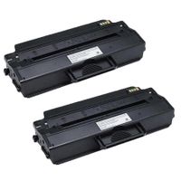 compatible multipack dell b1260dn printer toner cartridges 2 pack -593-11109