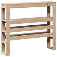 cabecero de cama con estantes madera maciza de pino 90 cm vidaxl