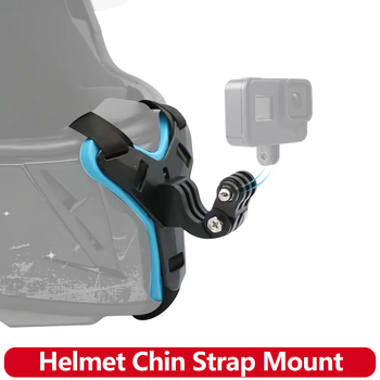 Soporte de correa para la barbilla para casco de motocicleta GoPro Hero 13 12 11 10 9 8 DJI Osmo Insta360 SJCAM SJ4000 AKASO accesorios de Cámara de Acción