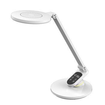 Flexo hamlet blanco 10w 800lm 3000-4500-6000k hora reg.intensidad aviso descanso 44,3x19,1x28,3cm