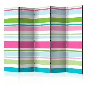 Biombo - Bright Stripes Ii (225x172 Cm)