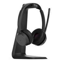 auriculares epos impact 1061t inalambricos bluetooth con cancelacion de ruido microfono y base de carga negro