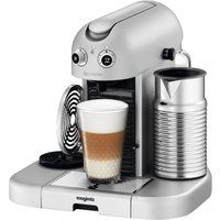 nespresso 11335 nespresso granmaestria coffee machine  aeroccino - silver silver