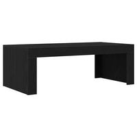 mesa de centro 102x50x35 cm madera - negro