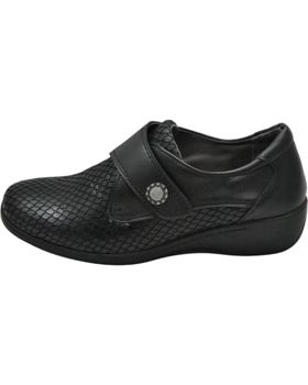 de LUMEL GUANT - ZAPATO CON CIERRE DE VELCRO ANCHO ESPECIAL BLACK 003-738