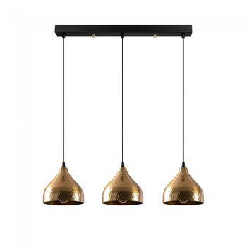 Regleta colgante asney 18 oro (3 luces)