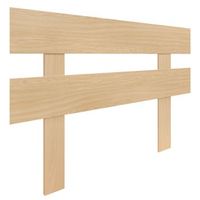 dhome cabecero madera natural 95cm horizontal estilo valla con patas madera reciclada dm herrajes incluidos 95cm horizontal valla madera natural