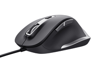 mouse trust fyda con cable 6 botontes rueda desplazamiento 5000dpi negro 24728