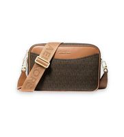 michael kors para mujer 32f6g22c9b bandolera bev grande con logotipo marron osfa casual pvc poliuretano