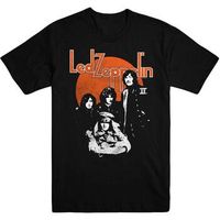 led zeppelin camiseta manga larga orange circle para mujer