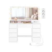 kailyn coleccion - tocador con 3 espejos plegables