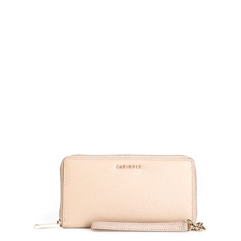 cartera de mujer de piel con cremallera y asa extraíble powder taglia unica