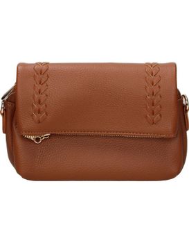 Bolso Bandolera Mia Larouge Hl9727-5 En Color Cuero Uni