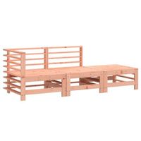 conjunto de muebles de jardin 3 uds  mesa y sillas madera maciza abeto douglas
