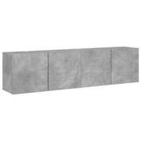 muebles para tv de pared 2 unidades gris hormigon 80x30x41 cm