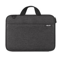 maletin asus chromebook sleeve 116 gris poliester hidrofugo bolsillo frontal