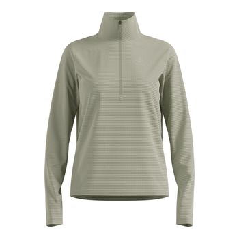 Odlo Essential Thermal Midlayer 1/2 Zip Camiseta de running Mujeres - oliva