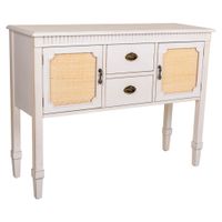 aparador de madera blanco 108x36x82