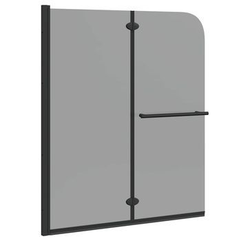Enclosure De Ducha Negro 120 X 140 Cm Vidrio Esg Y Aluminio Vidaxl