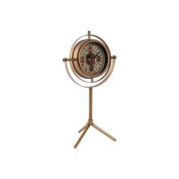 Reloj Sobremesa Metal Cristal 36x24x66,5 Dorado