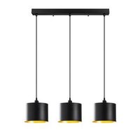 lampara de techo berceste-195black-s1 negro metal 70x20x110 cm