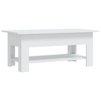 mesa de centro 102x55x42 cm madera - blanco