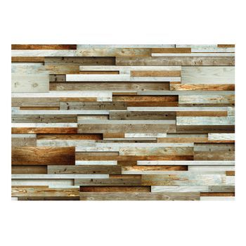 Papel Pintado 3d - Orden De Madera (250x175 Cm)