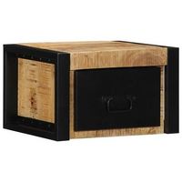 mesitas de noche 2 piezas 40x35x25cm madera maciza rugosa mango vidaxl