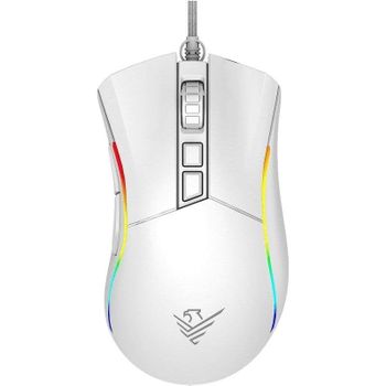 Phoenix Void Ratón Gaming USB 12000 DPI Blanco 7 Botones Huano Sensor Pixart