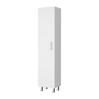 columna de bano vintro en melamina con 4 estantes y 1 puerta  blanco  180 cm x 40 cm x 313 cm