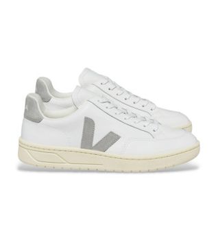 VEJA para mujer. XD0203484 Zapatillas V-12 blanco (38), Plano, Cordones, Casual, Poliéster Reciclado, Sostenible