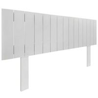 cabecero de madera reciclada dm estilo palet vertical con patas 145x115cm camas 145 - blanco solido