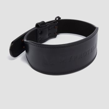 Cinturón de levantamiento prémium de cuero de Myprotein - Negro - Small (23-32 Inch)