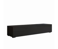 mueble tv salon comedor negro 160x40x32 1 puerta nora h2 muebles bonitos
