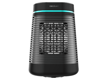 Calefactor - Cecotec ReadyWarm 1550 Max Ceramic Rotate Smart Black, 1500W, 3 modos de funcionamiento, Cobertura 15m2, Temporizador, Negro