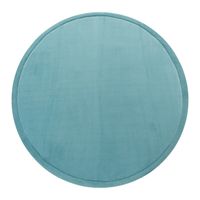alfombra infantil lavable atami azul 80 cm redondo