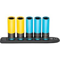 hazet 903slg-sr5 smartrail r conector de cable de plastico flexible r cuadrado hueco 12 pulgadas 125 mm r perfil de traccion de hexagono exterior r 17 r 19 r numero de herramientas 5
