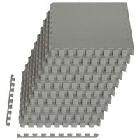 alfombrillas de piso 50 pcs gris 18 m espuma eva vidaxl