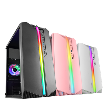 Mars Gaming MC-S1, Caja PC Gaming Compacta Micro-ATX, ARGB Frontal 12 Modos, Ventana Lateral, Soporte Refrigeración Líquida, Ventilador FRGB, Caja ARGB Negro, Blanco o Rosa